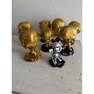 Funko Pop! Vinyl: Funko Star Wars Gold Edition Collection Out box 7 Gold